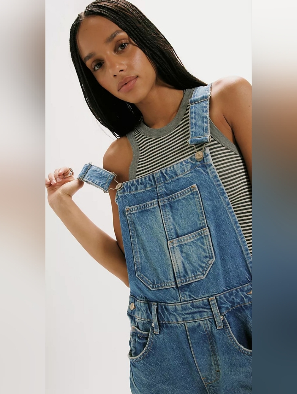 We The Free Lucky You Barrel Overalls, Size Med, nwot... Gorgeous - Picture 2 of 6